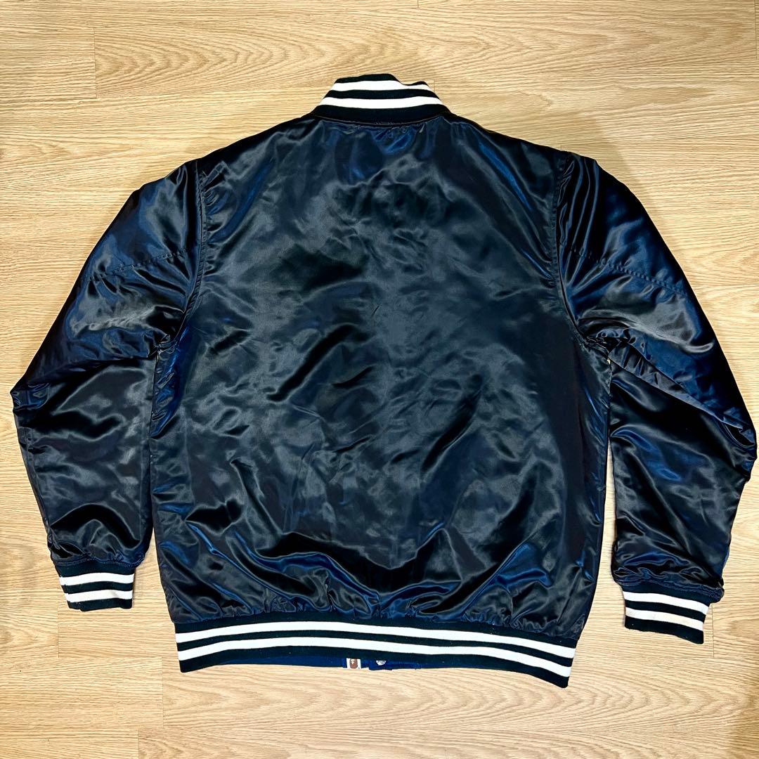 ケ*ン様 A BATHING APE BAPE スタジャン 2XL 黒×紺