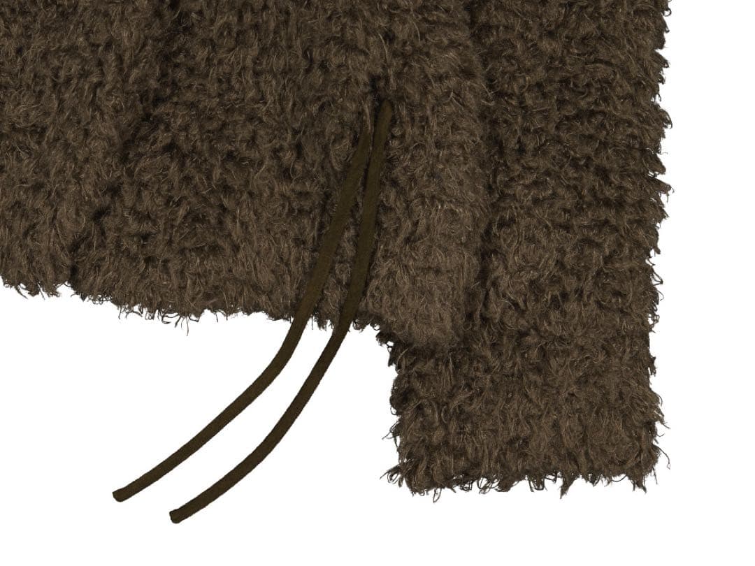coyseio アウター HAIRY FUR JACKET BROWN