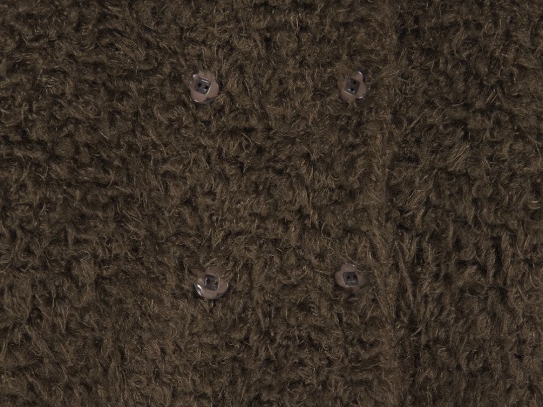 coyseio アウター HAIRY FUR JACKET BROWN