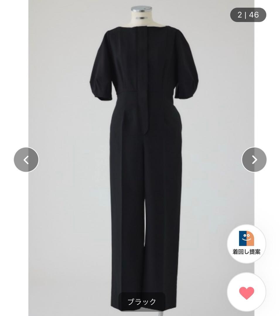 RIM.ARKリムアーク　Boat neck all in one ブラック　黒