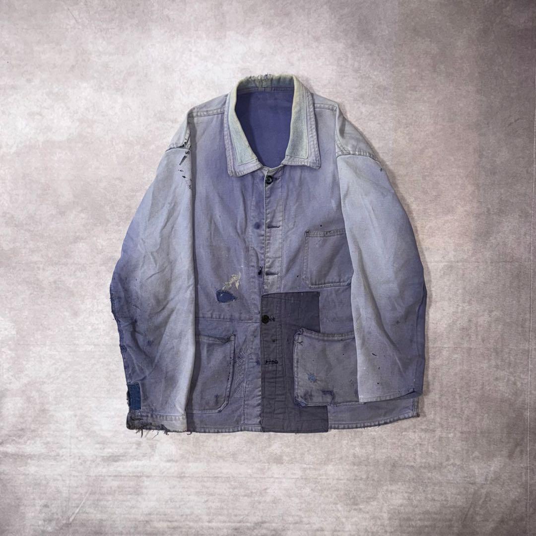 50s French work jacket 襤褸の美学 big size