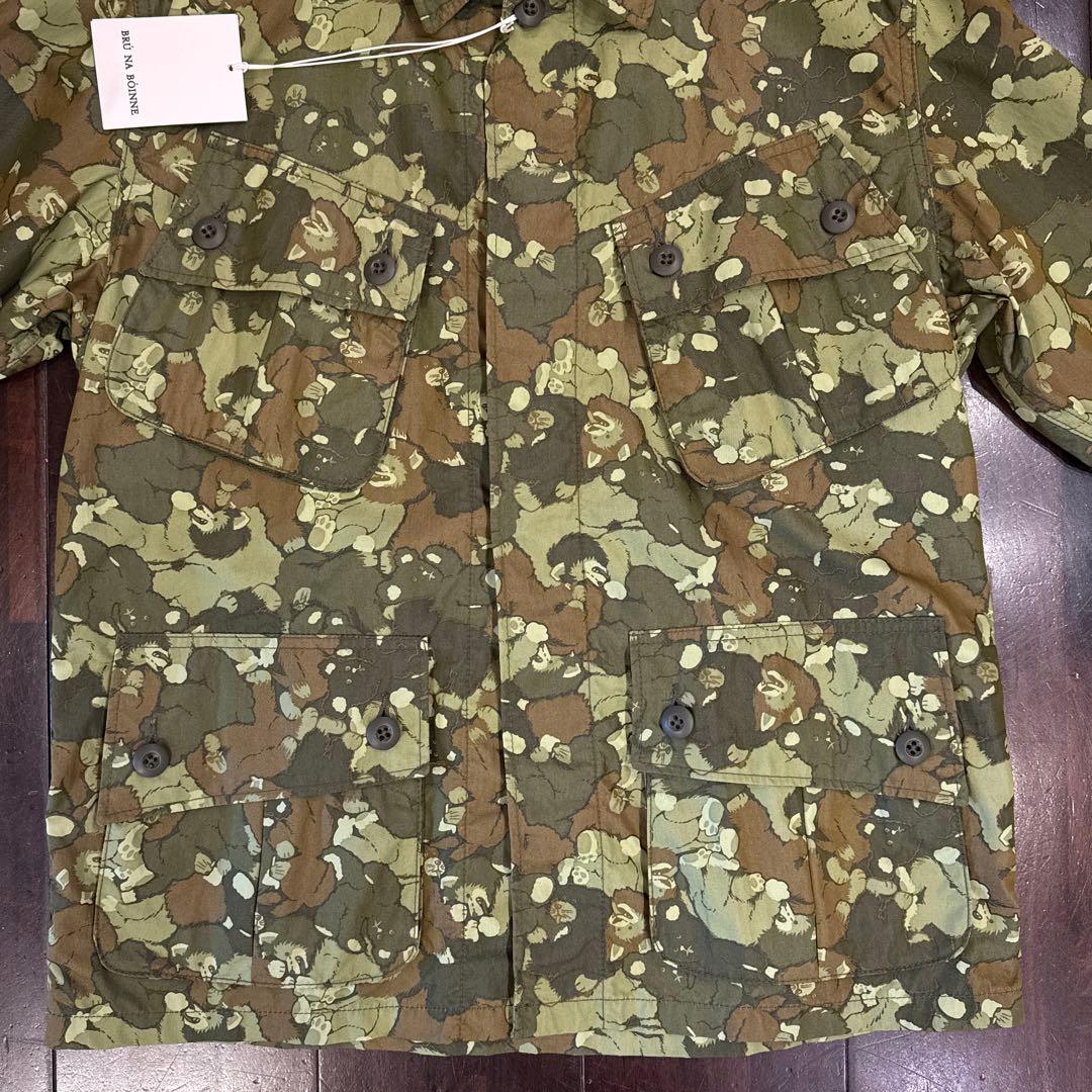 動物迷彩柄 ミリタリージャケット ジャングルファティーグ