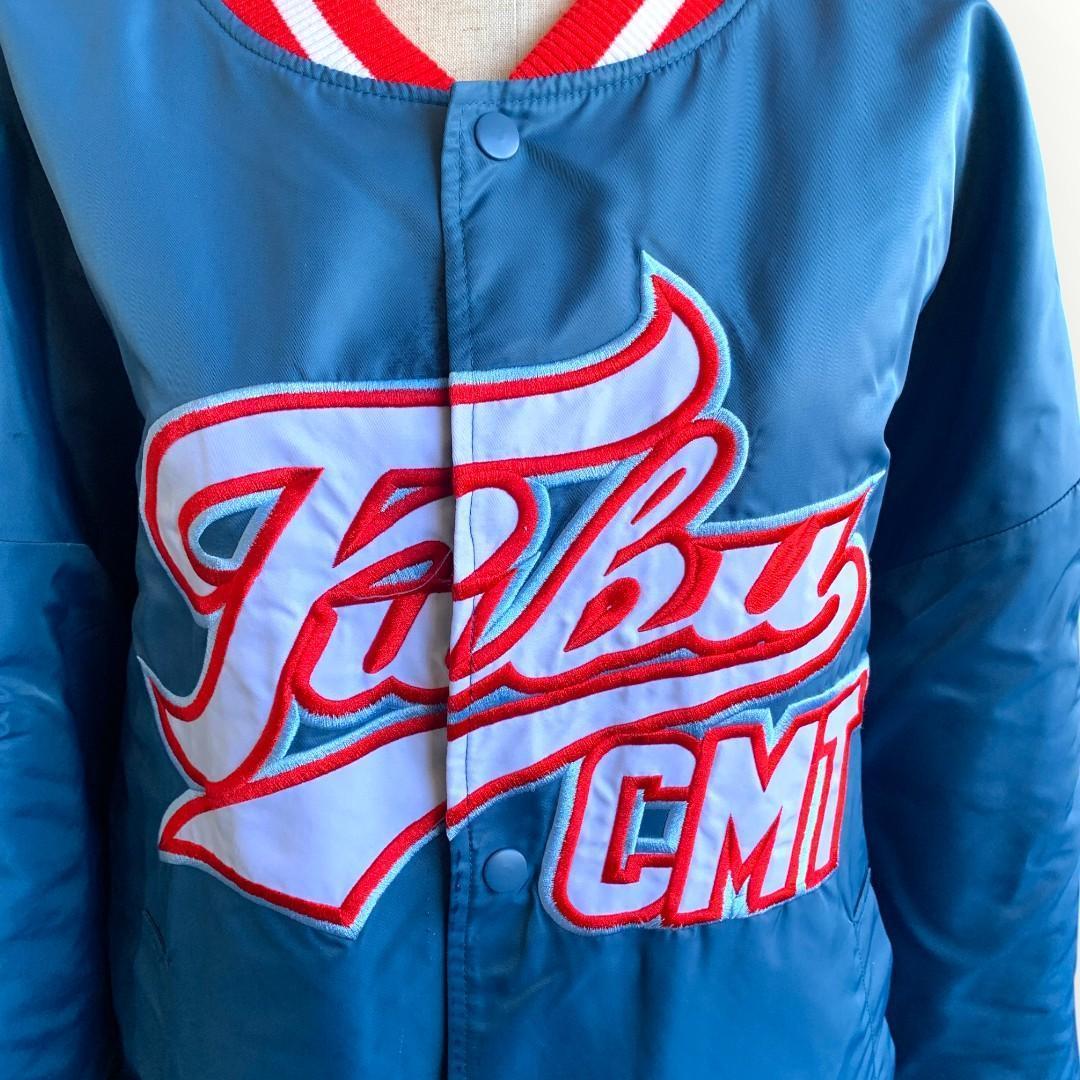 FUBU x CMT 刺繍ロゴ スタジャン ブルゾン 90s Y2K コラボ