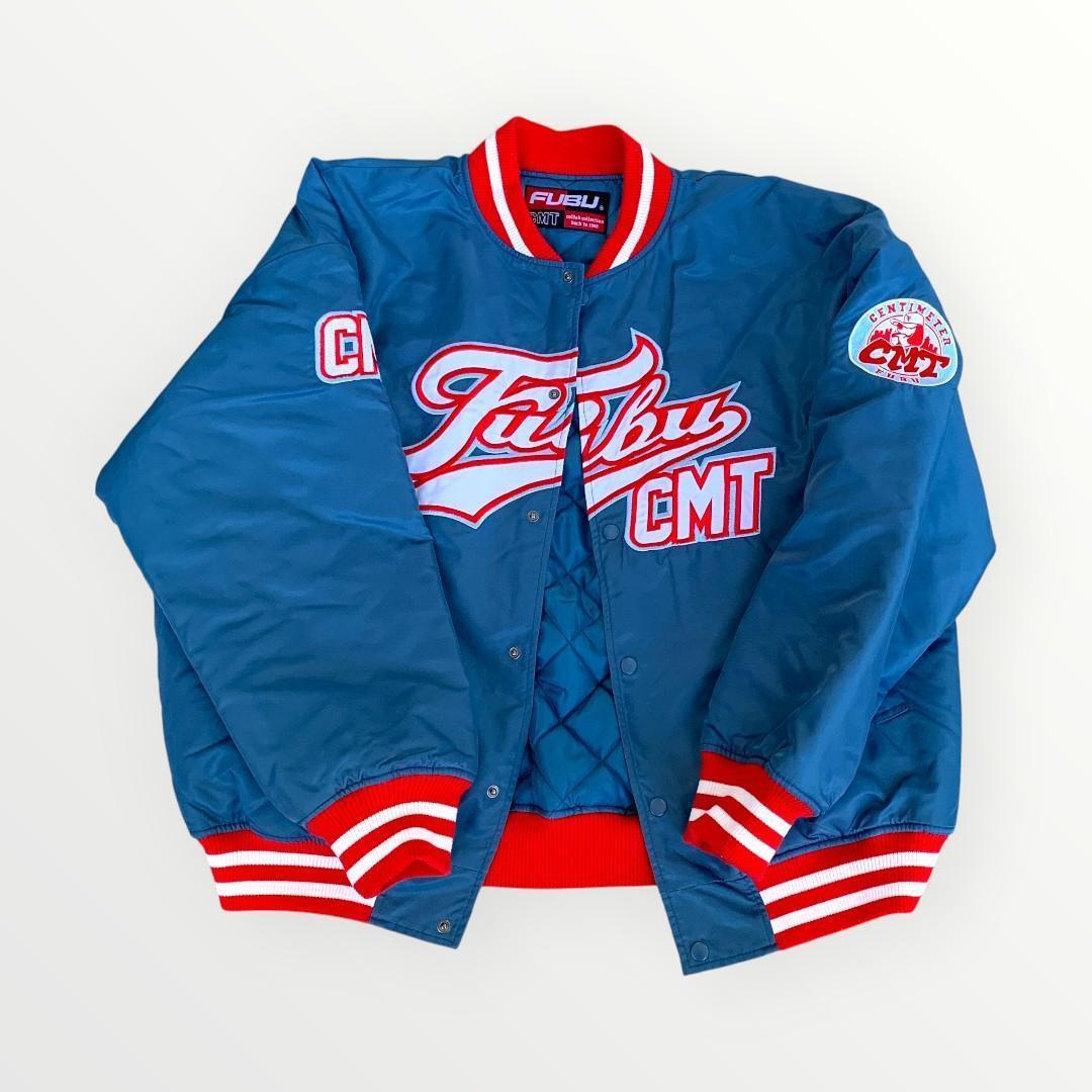 FUBU x CMT 刺繍ロゴ スタジャン ブルゾン 90s Y2K コラボ