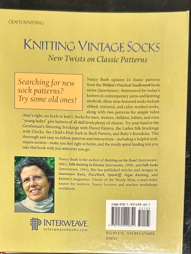 【希少】Nancy Bush 靴下編み 洋書3冊セット（リング製本あり・英語）