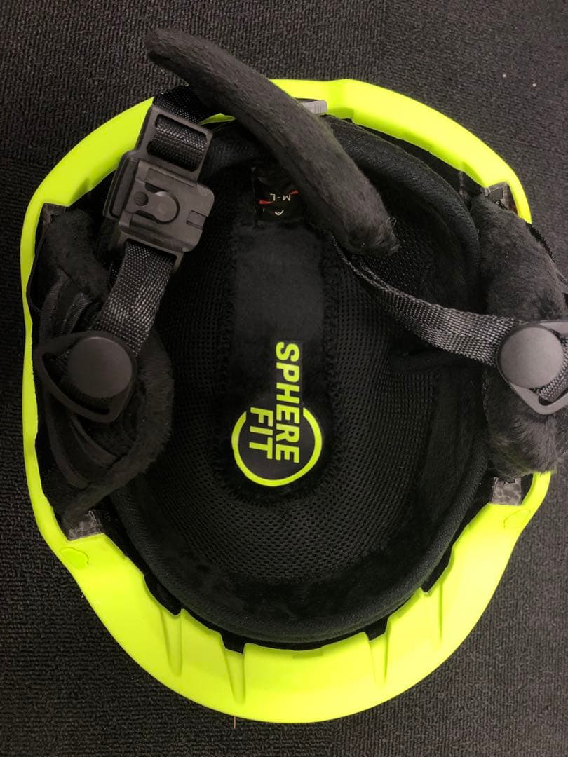 HEAD ヘルメット マットブラック/ライムグリーン