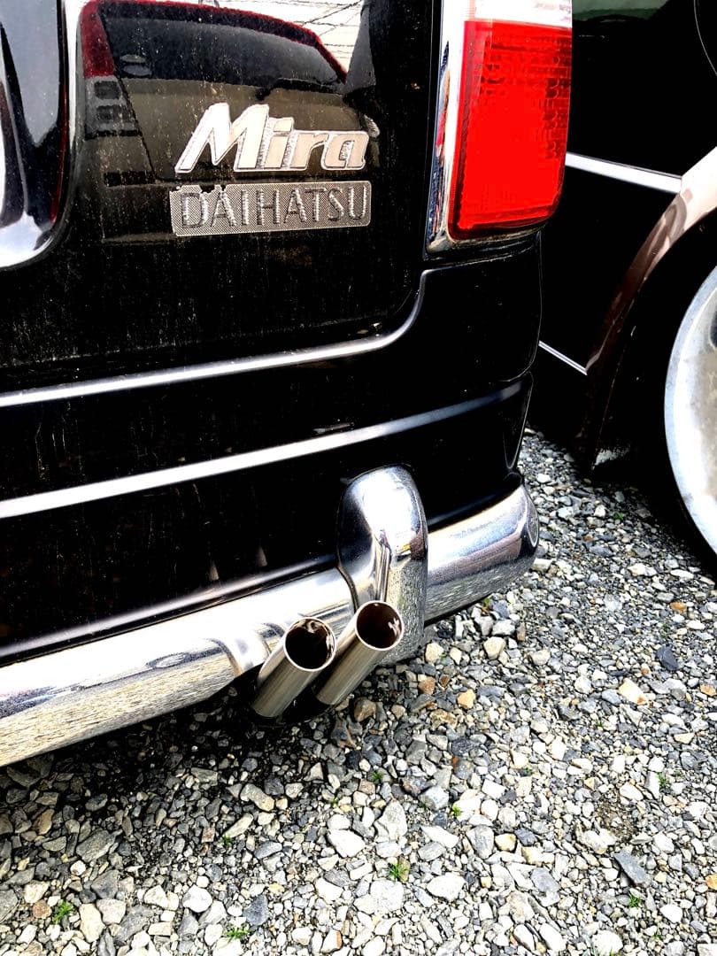 ダイハツ★ミラ★ヤンチャデュアルマフラーカッター★