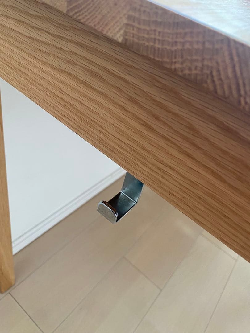 ソラカラ　無印良品木製デスク 引き出し付き ナチュラルウッド