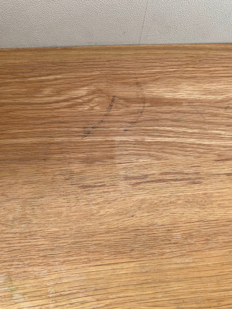 ソラカラ　無印良品木製デスク 引き出し付き ナチュラルウッド