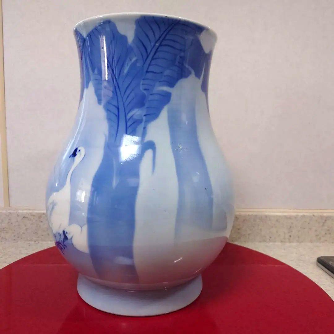 さ*ら様 【ヴィンテージ】オールド深川製磁特大花瓶 有田焼 宮内庁御用達 花生