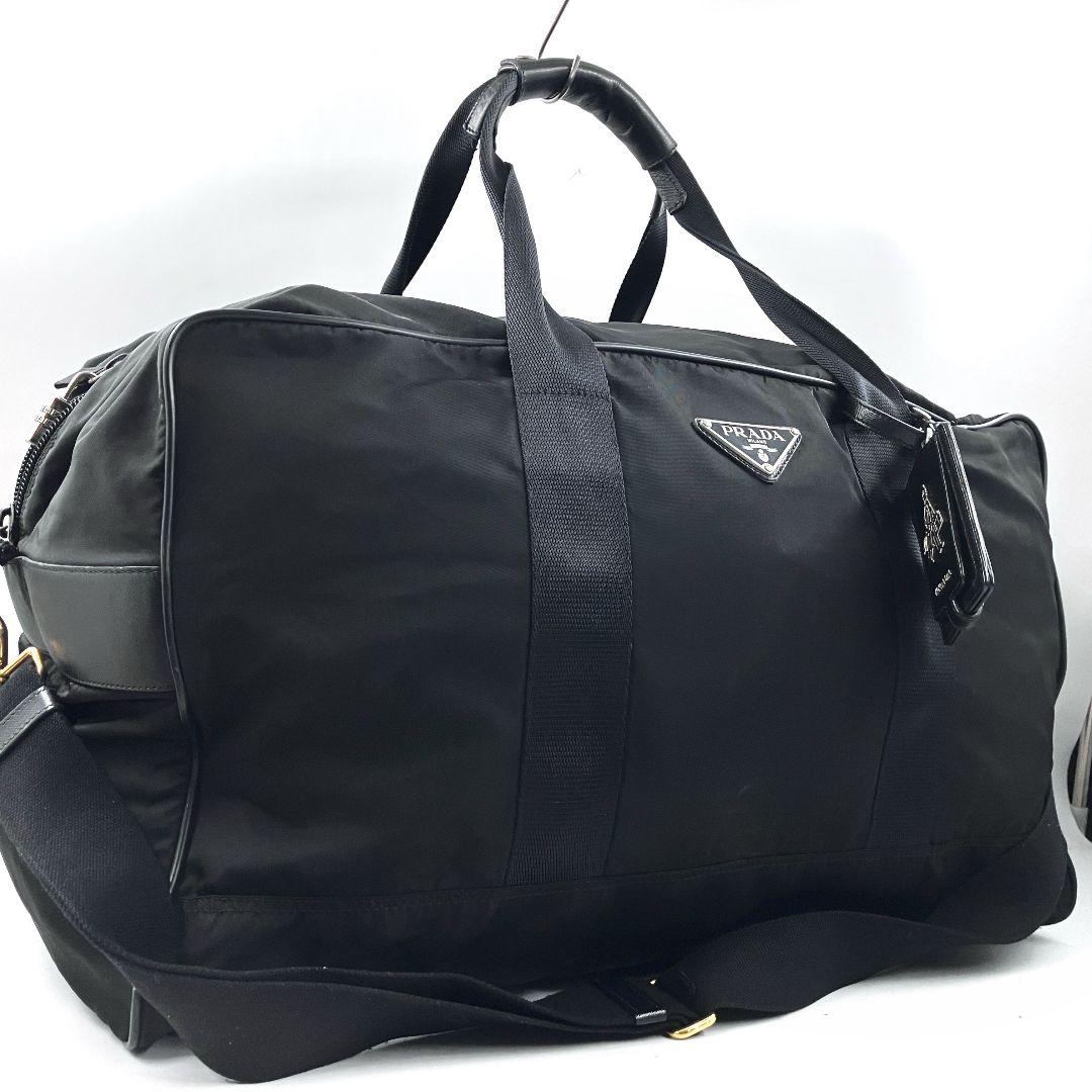 超大容量✨️プラダ 3034 2way ボストンバッグ サフィアーノ ナイロン