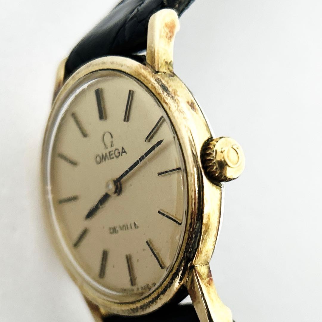 オメガ OMEGA レディース 時計 手巻き デビル ゴールド 稼働品