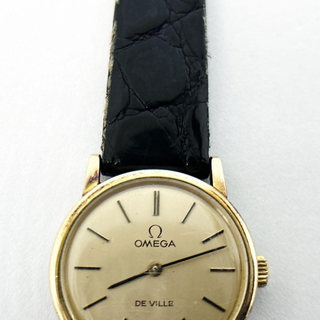 オメガ OMEGA レディース 時計 手巻き デビル ゴールド 稼働品