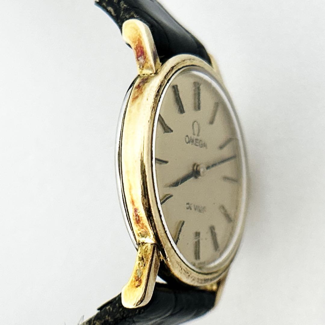 オメガ OMEGA レディース 時計 手巻き デビル ゴールド 稼働品