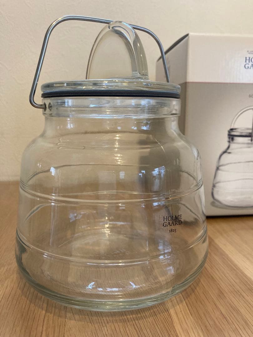 未使用・HOLMGAARDホルムガード・スカーラ　ガラスキャニスター1L