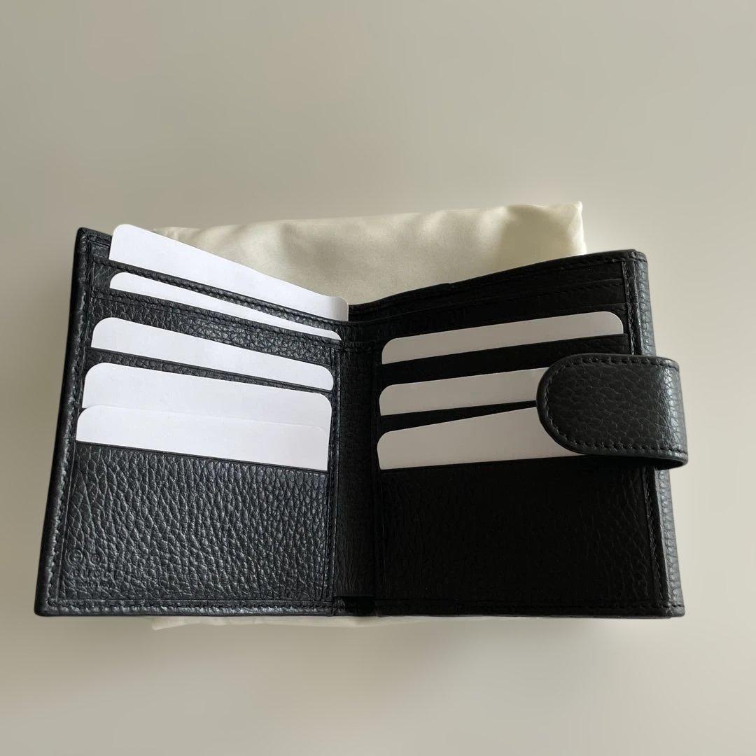 【新品】　グッチ インターロッキングG 二つ折り財布 財布 レディース