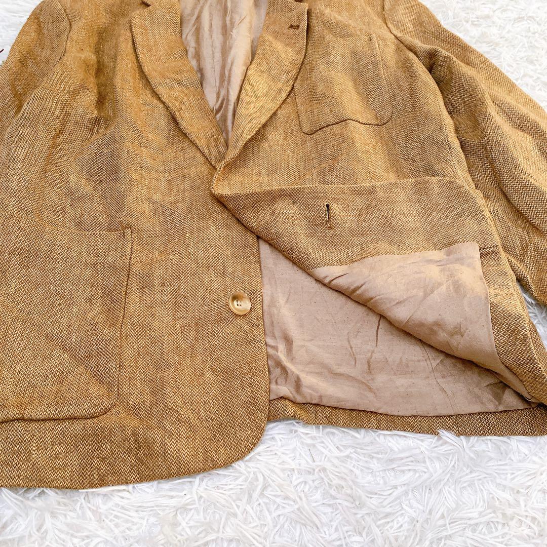 【TODAYFUL/トゥデイフル】ブラウン リネンジャケット(38)ユニセックス