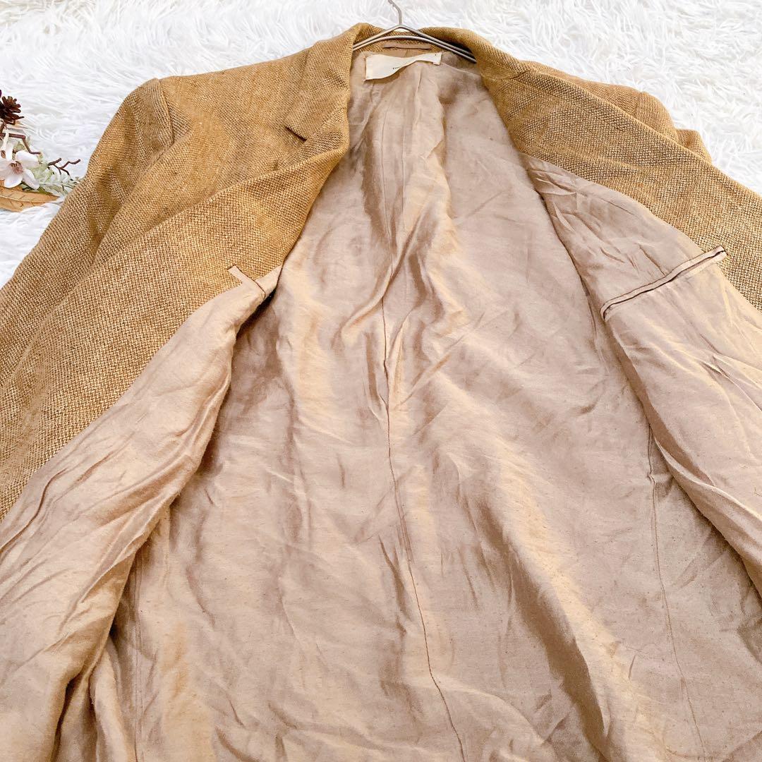 【TODAYFUL/トゥデイフル】ブラウン リネンジャケット(38)ユニセックス
