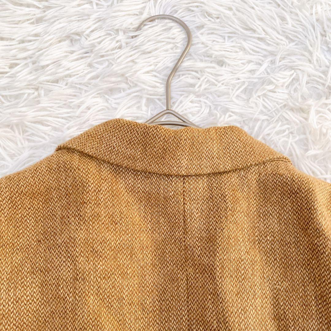 【TODAYFUL/トゥデイフル】ブラウン リネンジャケット(38)ユニセックス