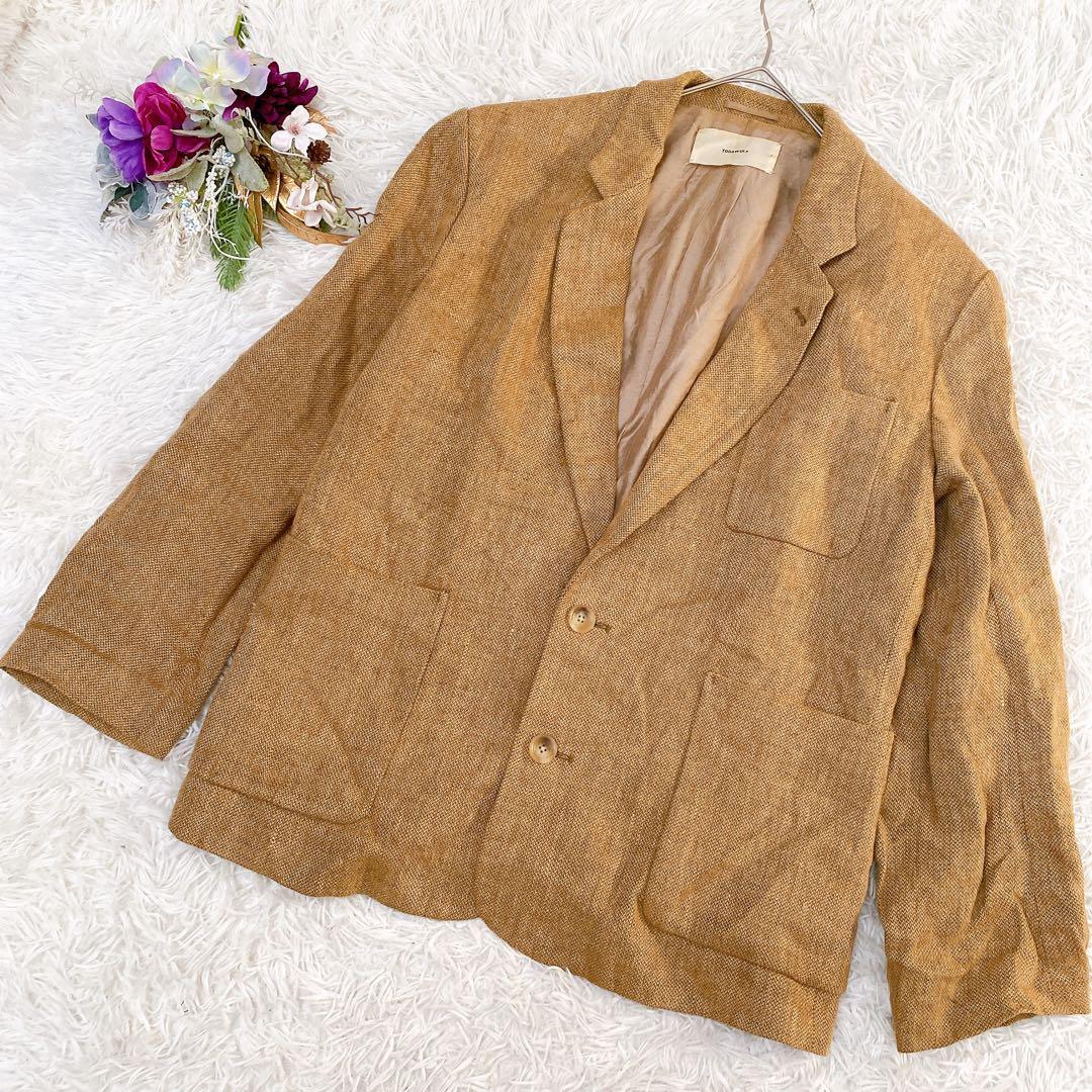 【TODAYFUL/トゥデイフル】ブラウン リネンジャケット(38)ユニセックス