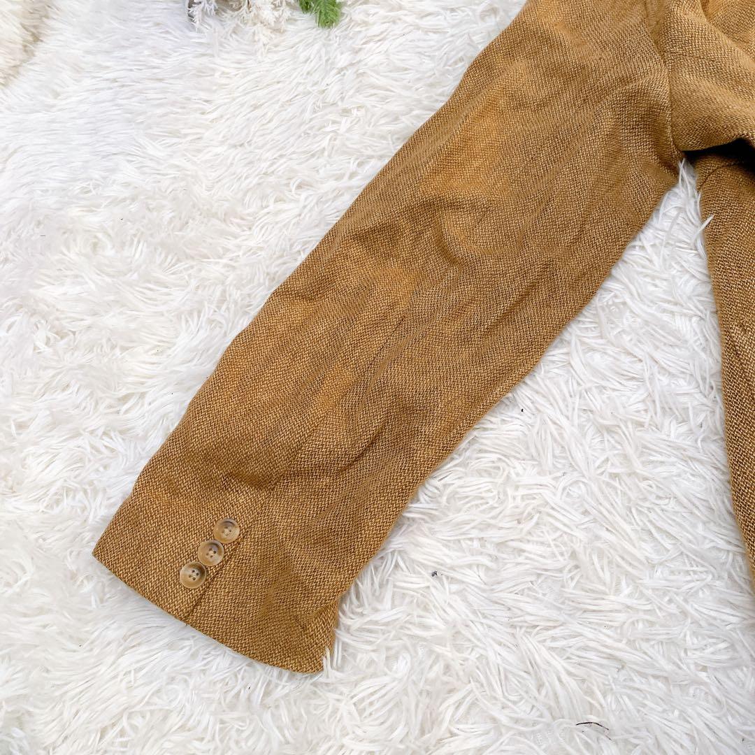 【TODAYFUL/トゥデイフル】ブラウン リネンジャケット(38)ユニセックス