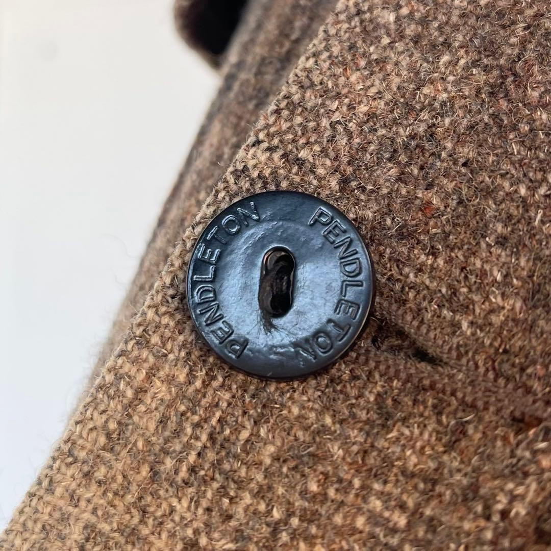 70s ペンドルトン オンブレチェックジャケット ウールジャケット CPO 古着