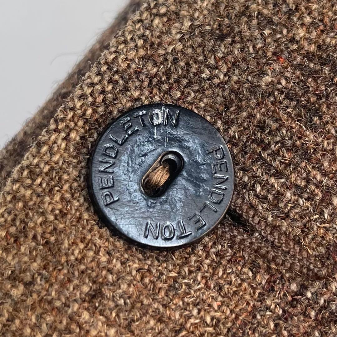 70s ペンドルトン オンブレチェックジャケット ウールジャケット CPO 古着