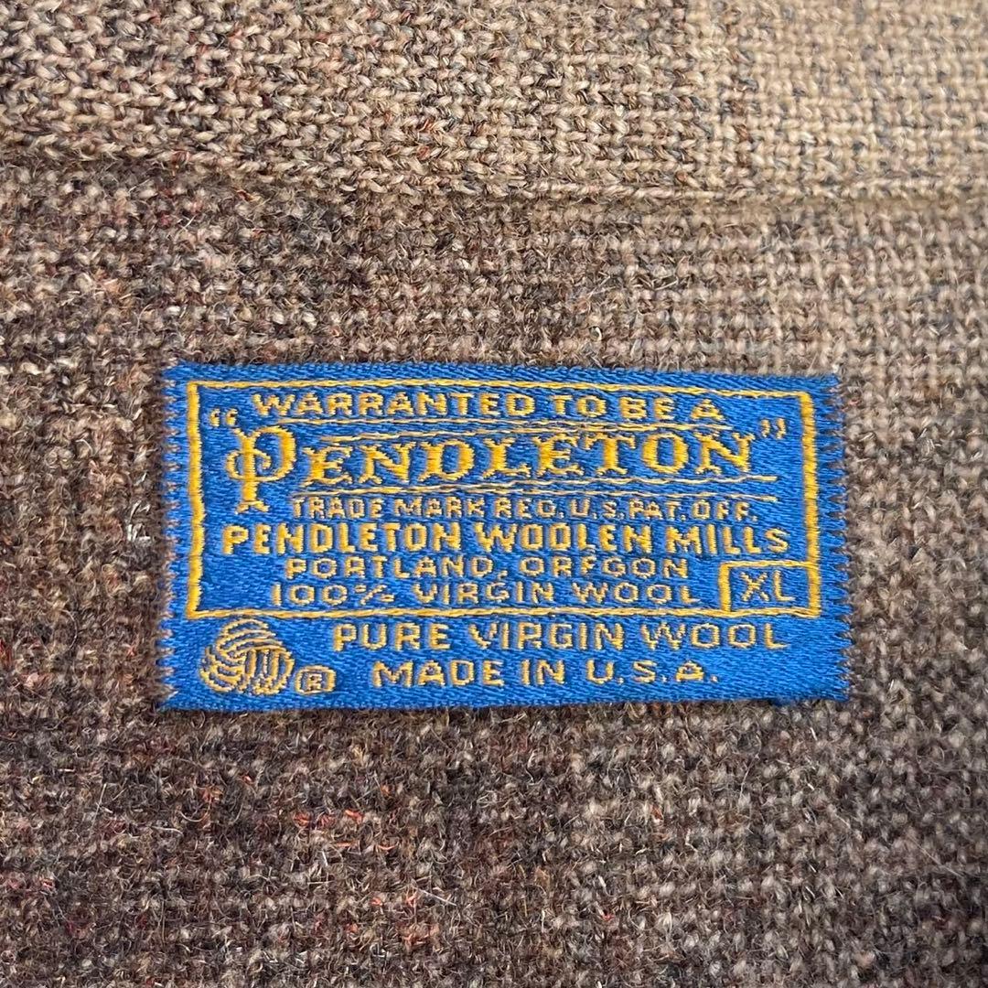 70s ペンドルトン オンブレチェックジャケット ウールジャケット CPO 古着