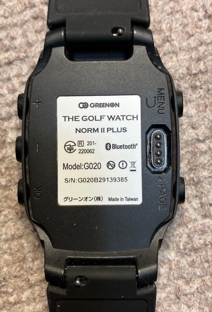 GREENON ゴルフウォッチ　NORM Ⅱ PLUS G020