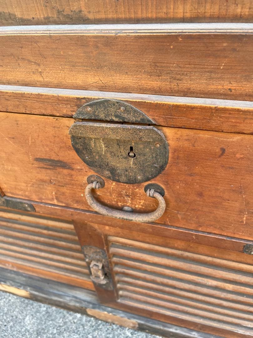 稀少/昭和初期/古道具/当時物/古材/棚/和箪笥/箪笥/棚/小引き出し/金具/②