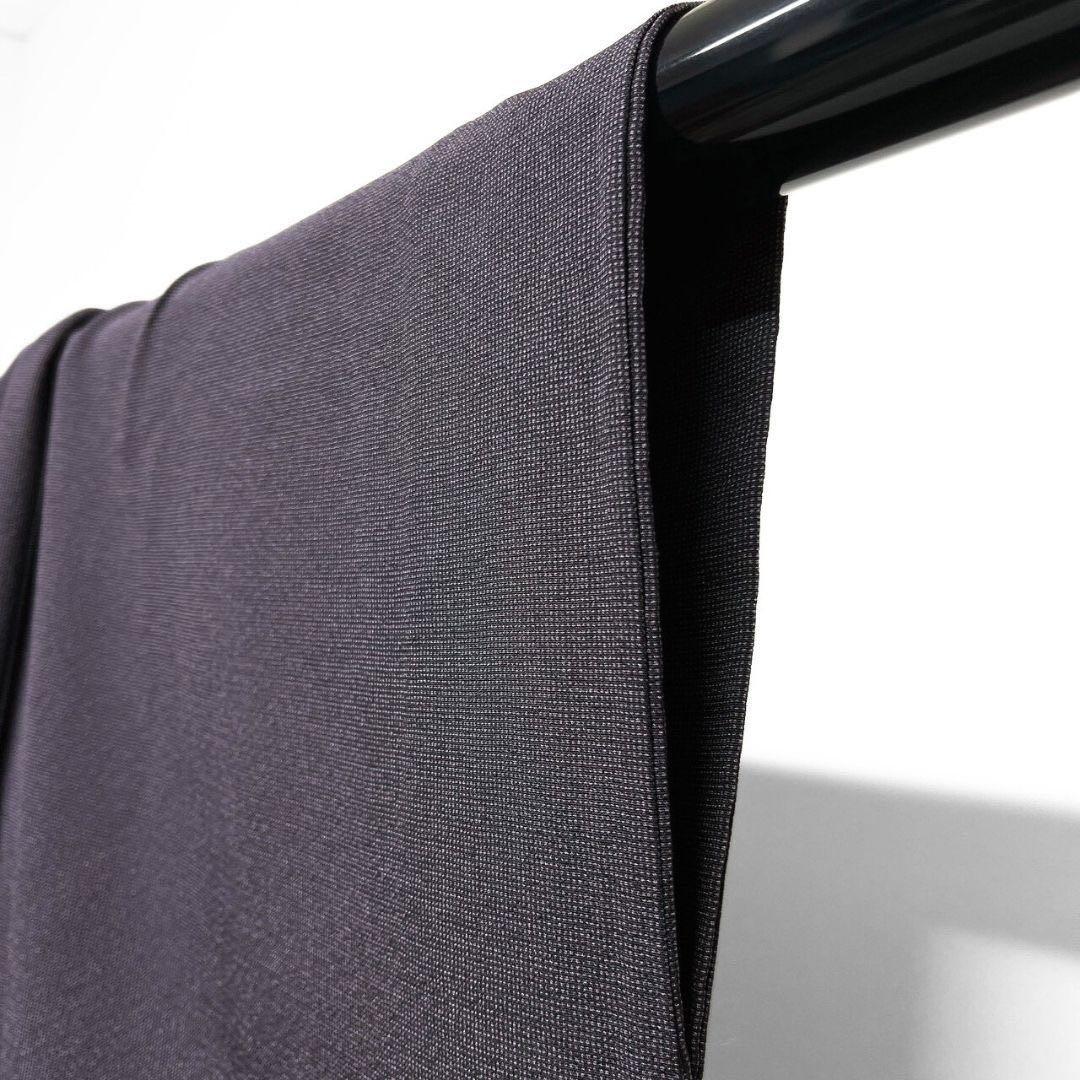 江戸小紋　付け下げ　角通し　花菱　籠目　ダークトーン　着物　015b p