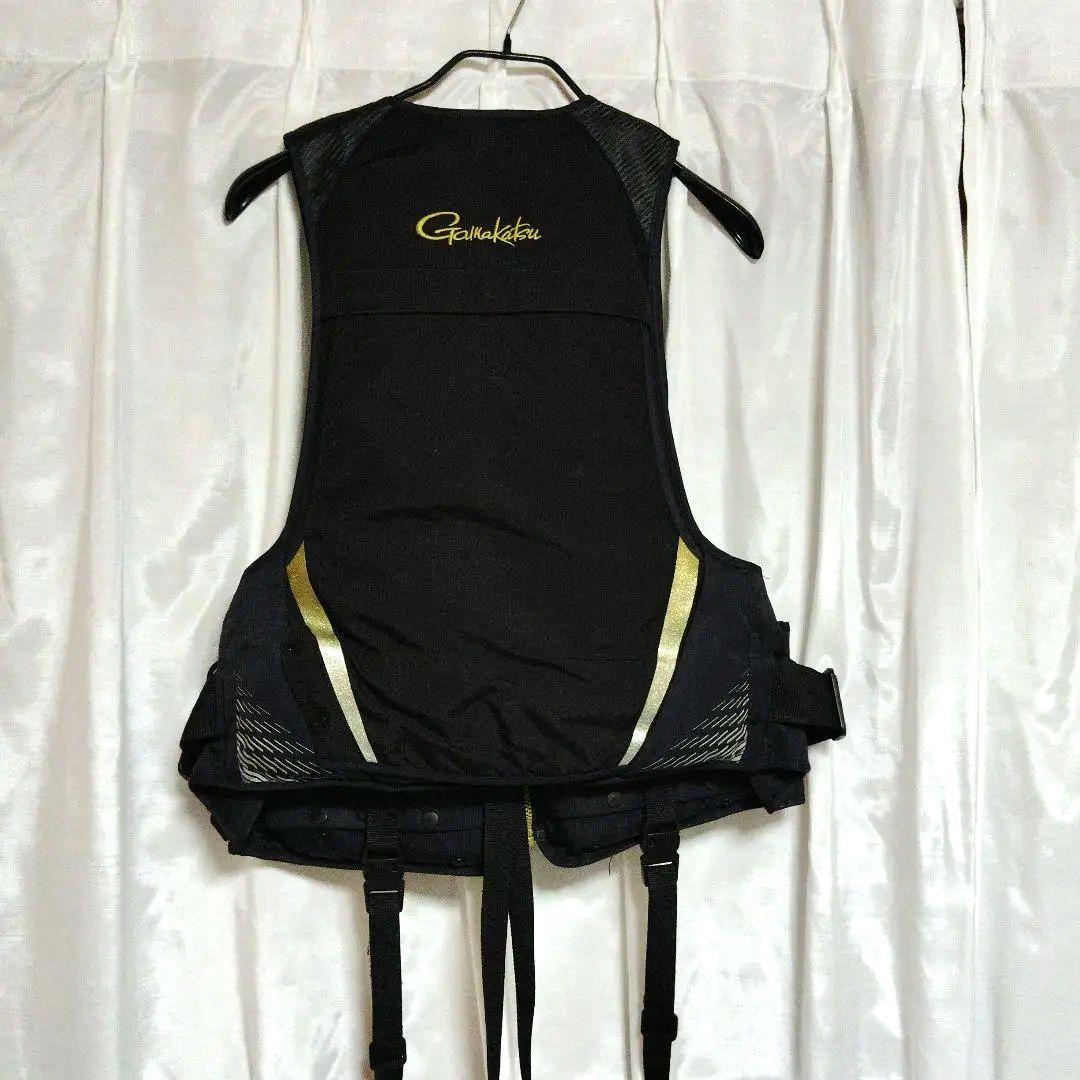 がまかつ　フローティングベスト GM-2180 カーボンブラック