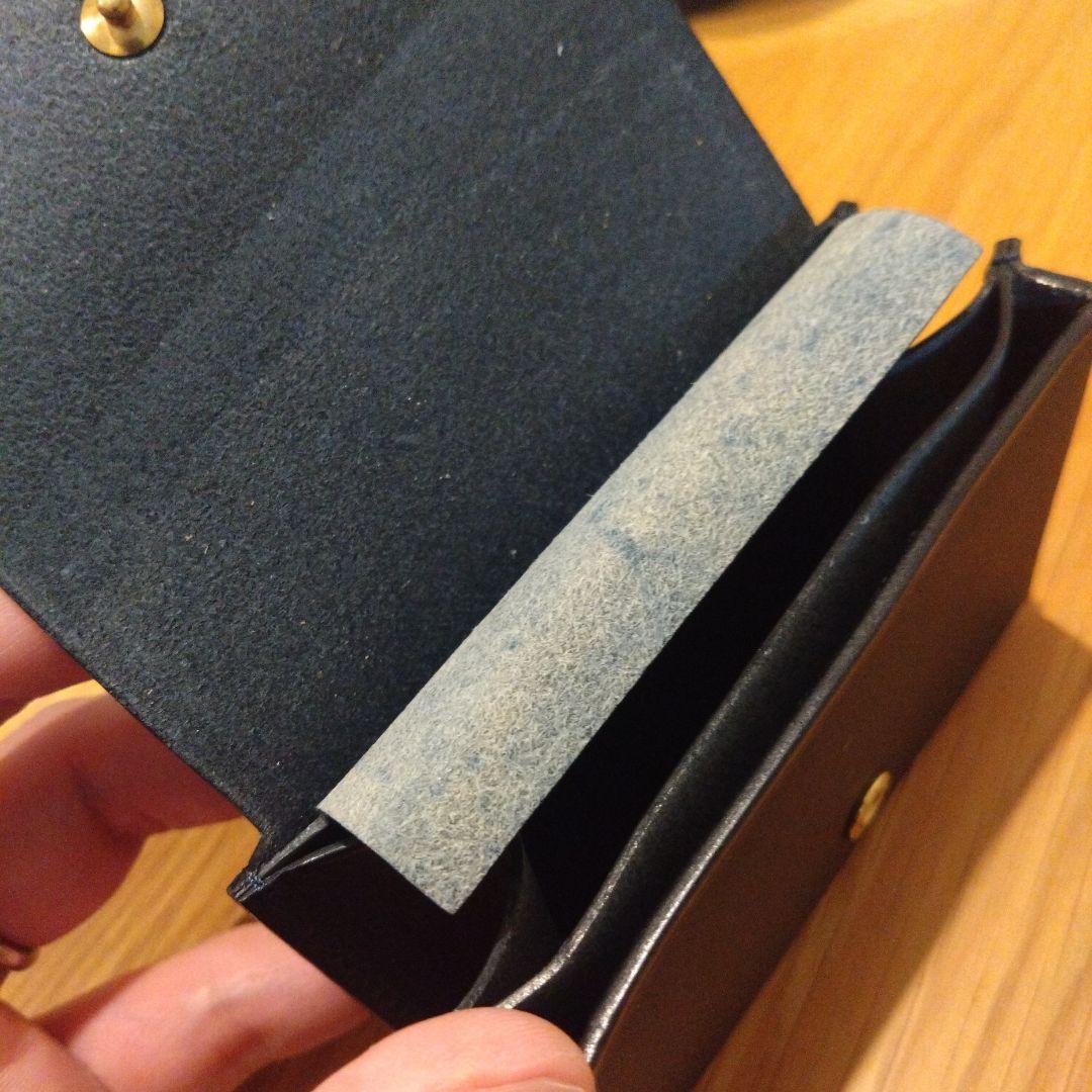 新品未使用◆レンマ　カホン　ネイビー◆レザー　コンパクト財布