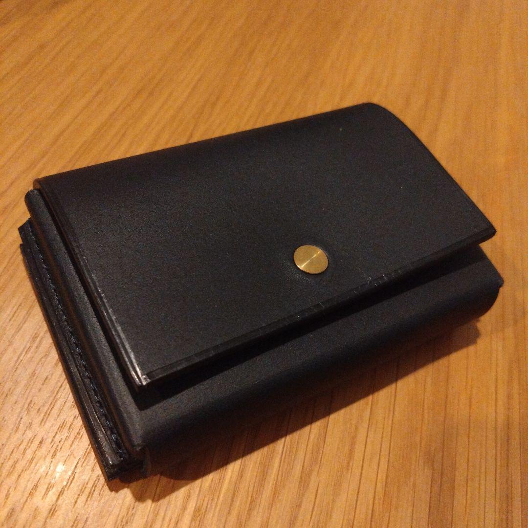 新品未使用◆レンマ　カホン　ネイビー◆レザー　コンパクト財布