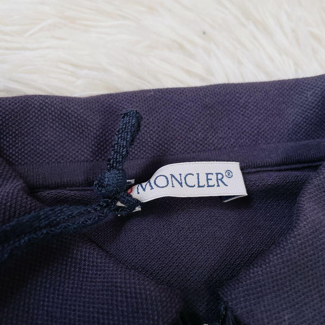 美品　モンクレール　国内正規品タグ　異素材切替ワンピース　半袖　104㎝