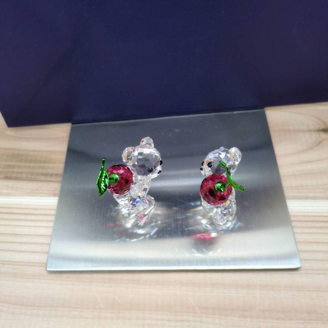新品 スワロフスキー Krisベア チェリー カップル 5675393 ギフト
