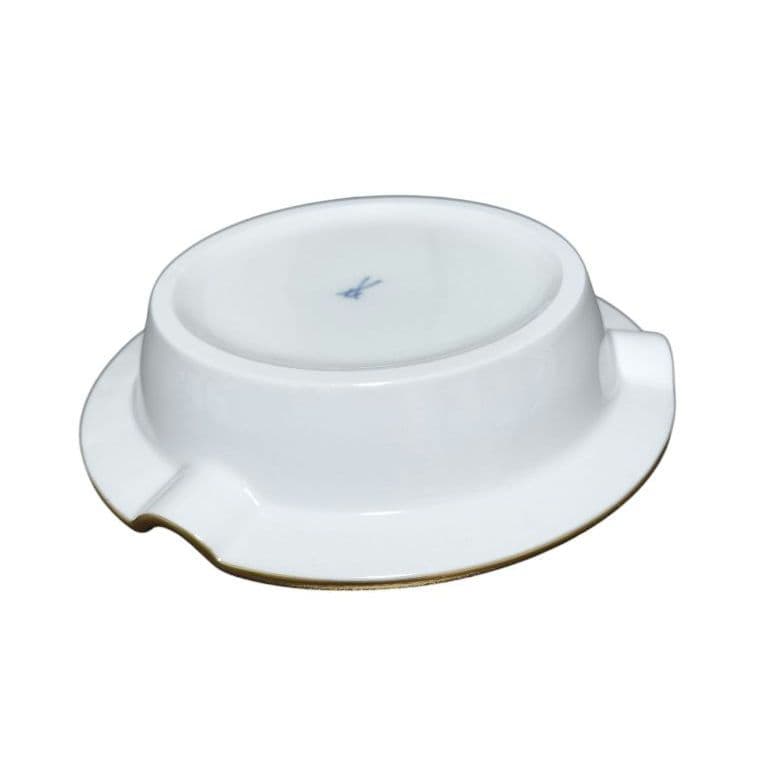 ★廃盤 未使用★ MEISSEN マイセン 双剣 アッシュトレイ 灰皿 小物入れ