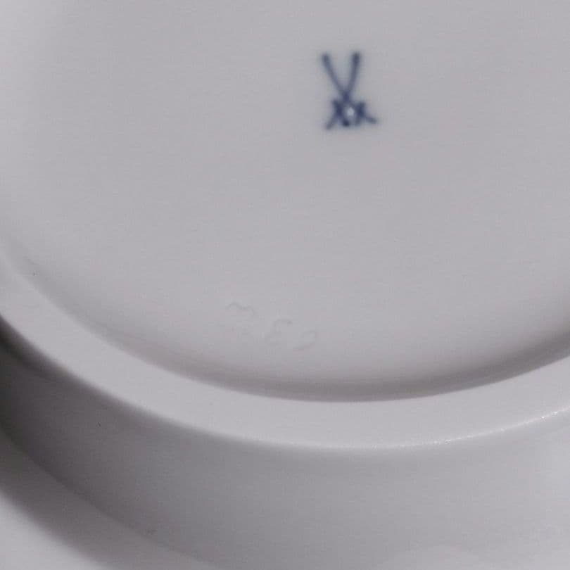 ★廃盤 未使用★ MEISSEN マイセン 双剣 アッシュトレイ 灰皿 小物入れ