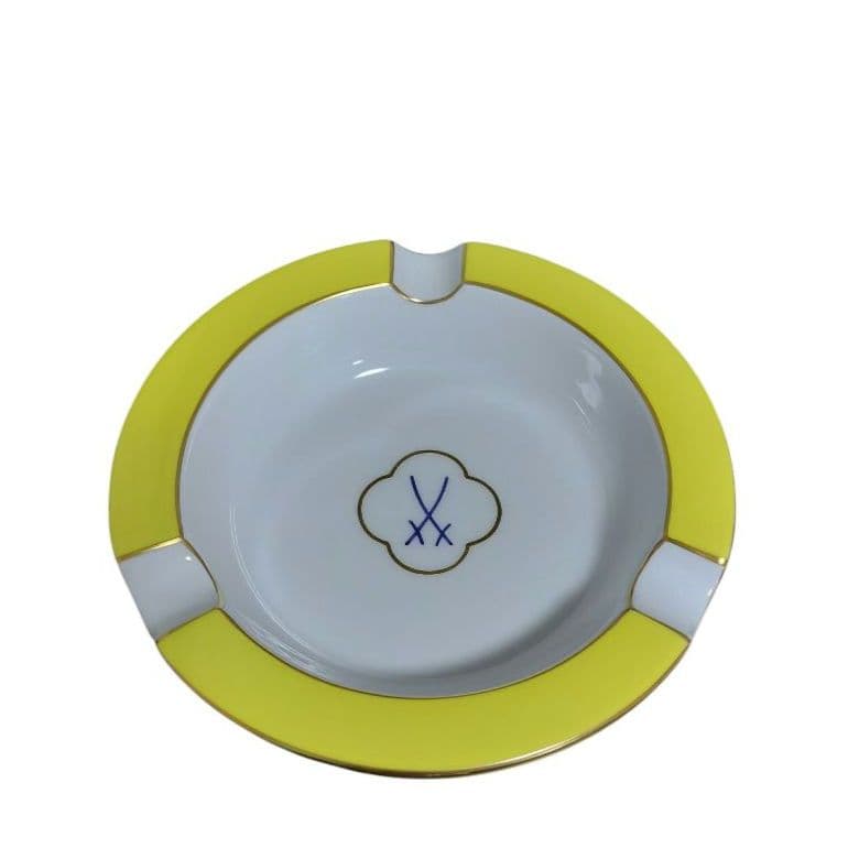 ★廃盤 未使用★ MEISSEN マイセン 双剣 アッシュトレイ 灰皿 小物入れ