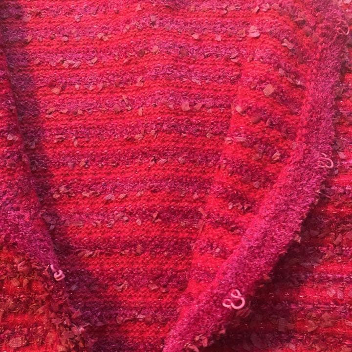 【美品】インゲボルグ ツイード ニット ジャケット トップス カーディガン