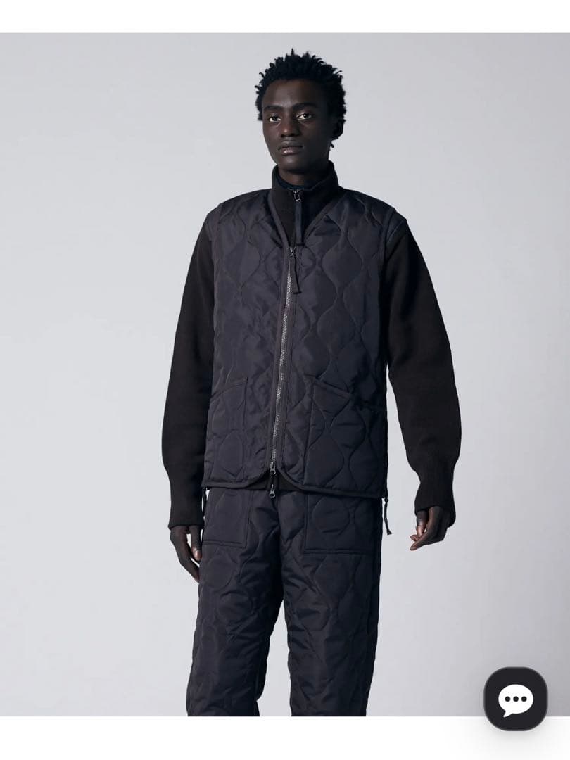 TAION ミリタリーVネックジップ ダウンベスト TAION-001ZML-1