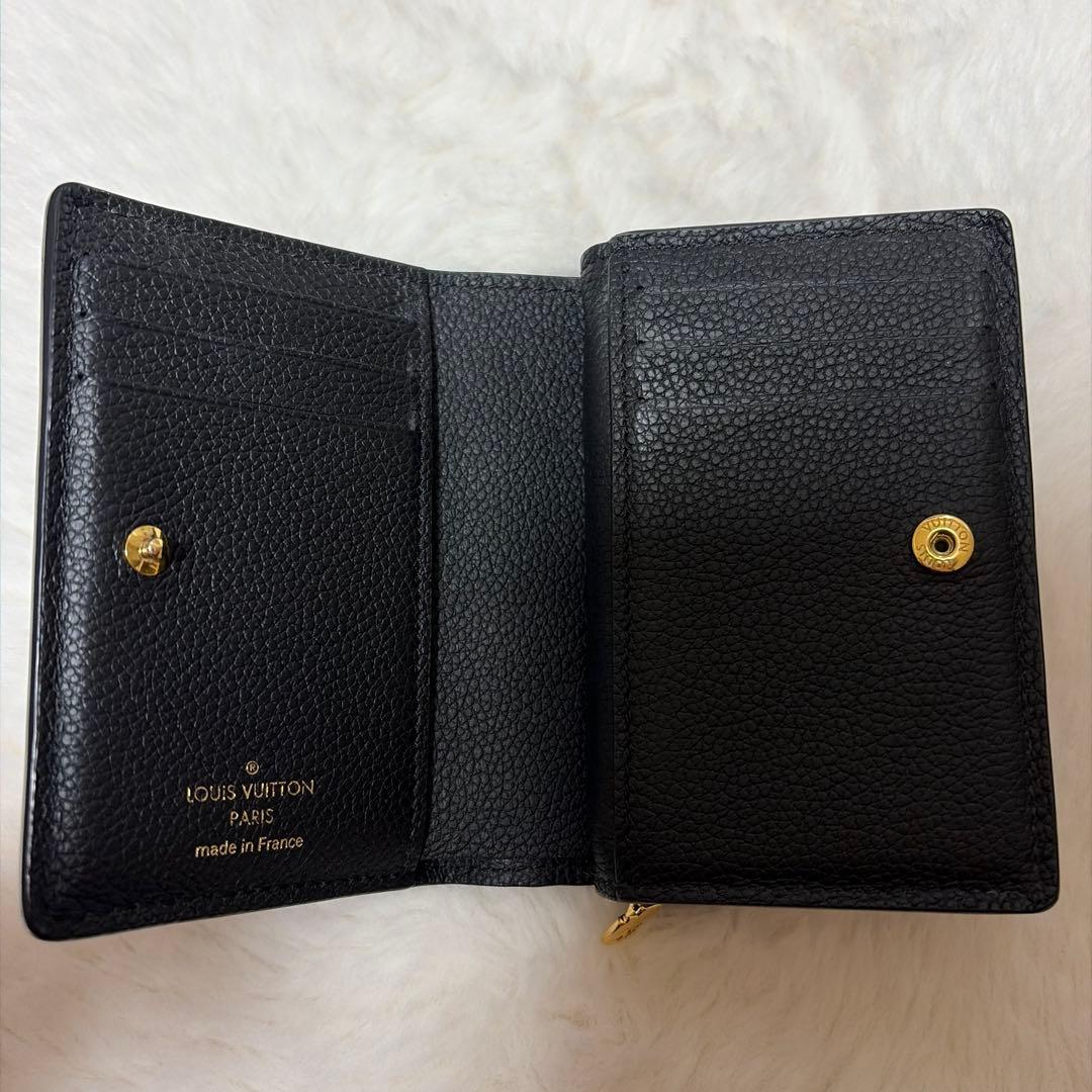 ルイヴィトン　ポルトフォイユ・クレア　黒　財布