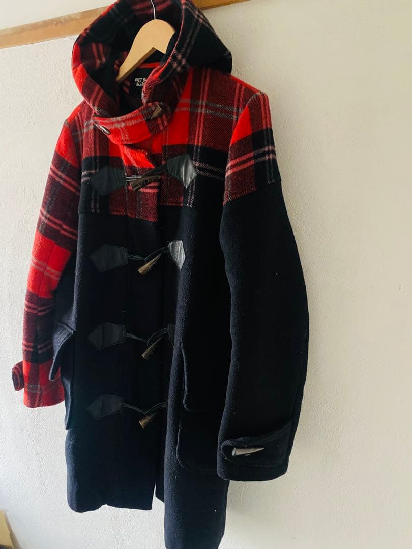 DIET BUTCHER SLIM SKIN バイカラーダッフルコート