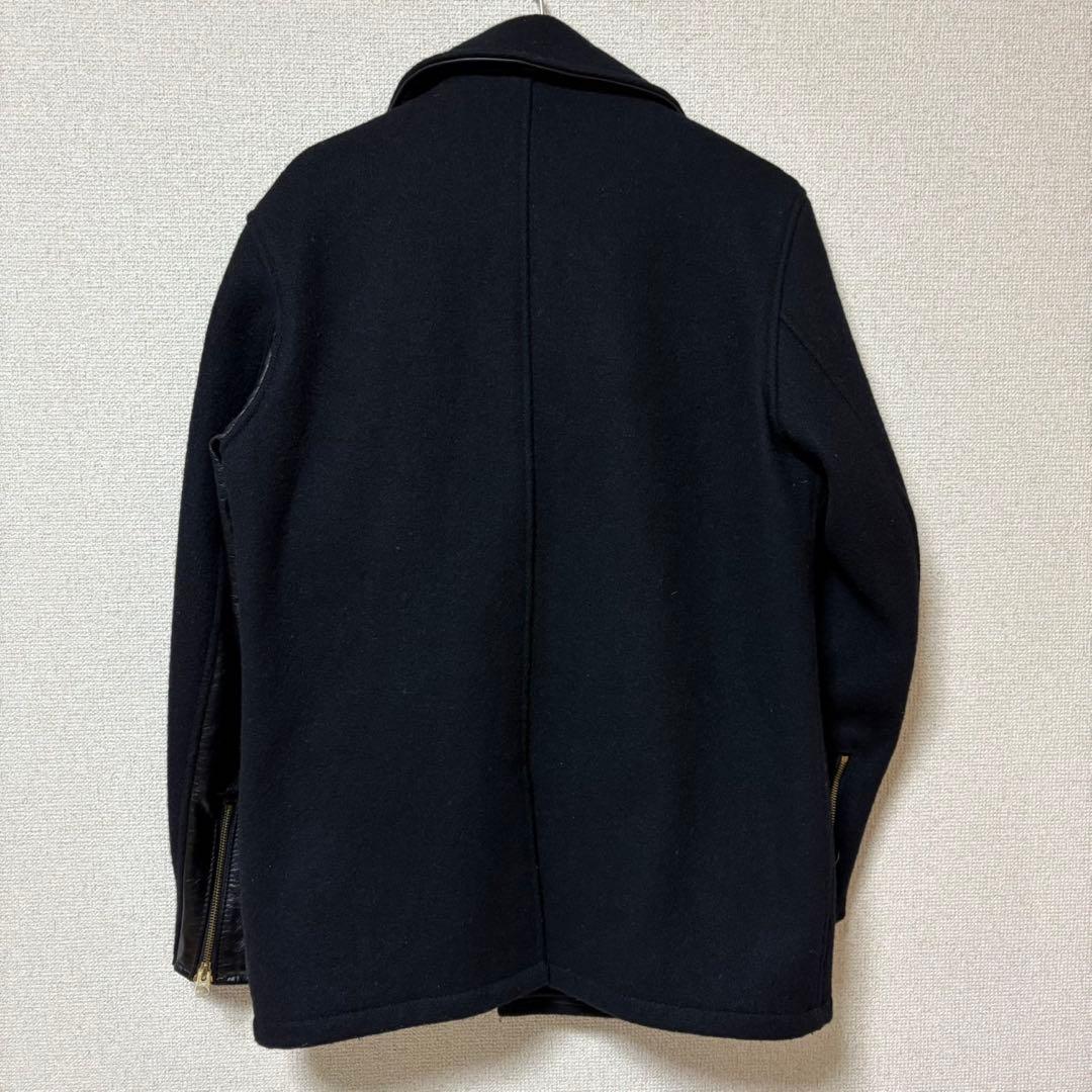 【美品/USA製】Schott × 24karats レザー切替 Pコート L