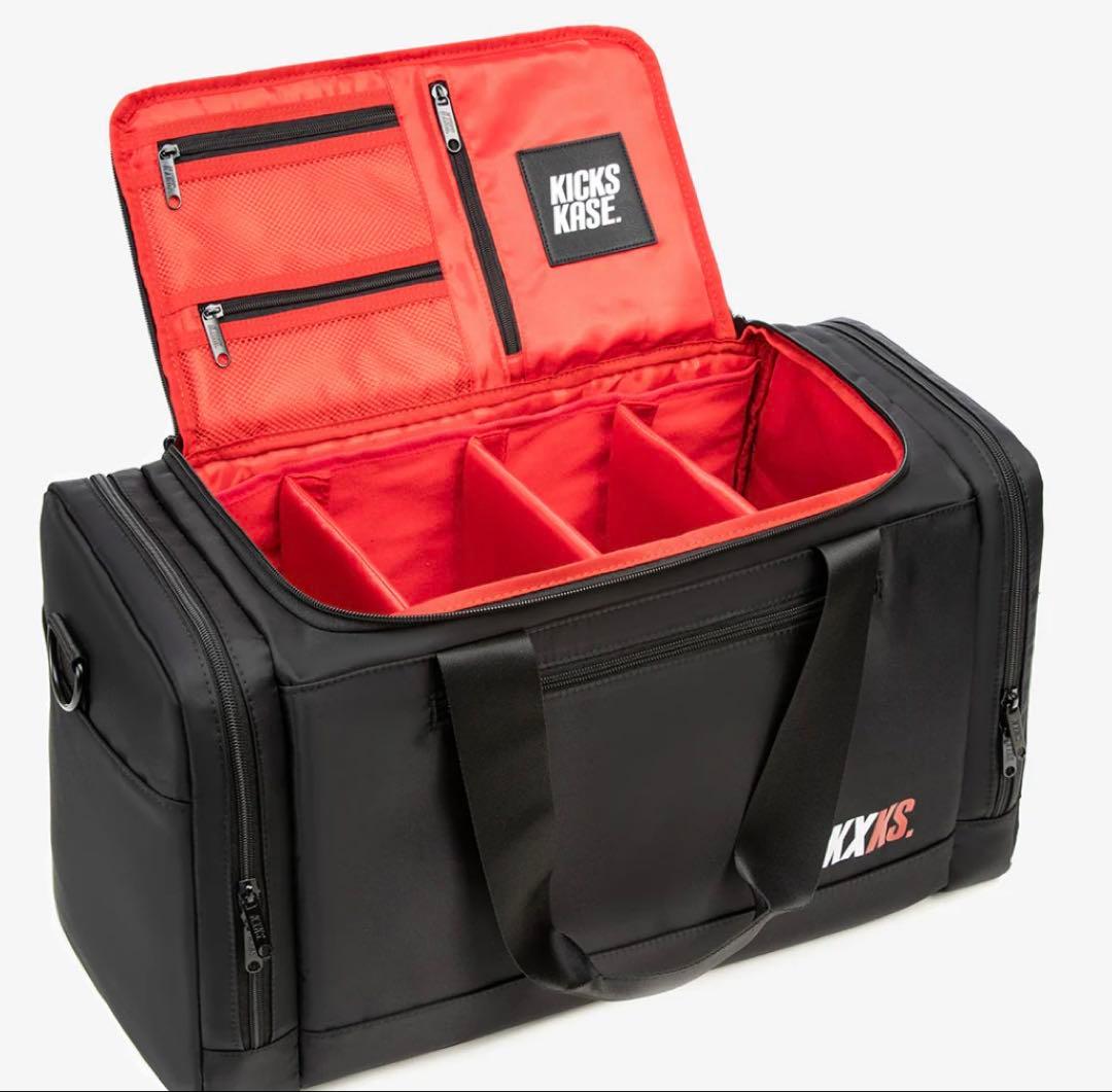 KXKS. KICKSKASE ボストンバッグ シューケース付き　ブラック