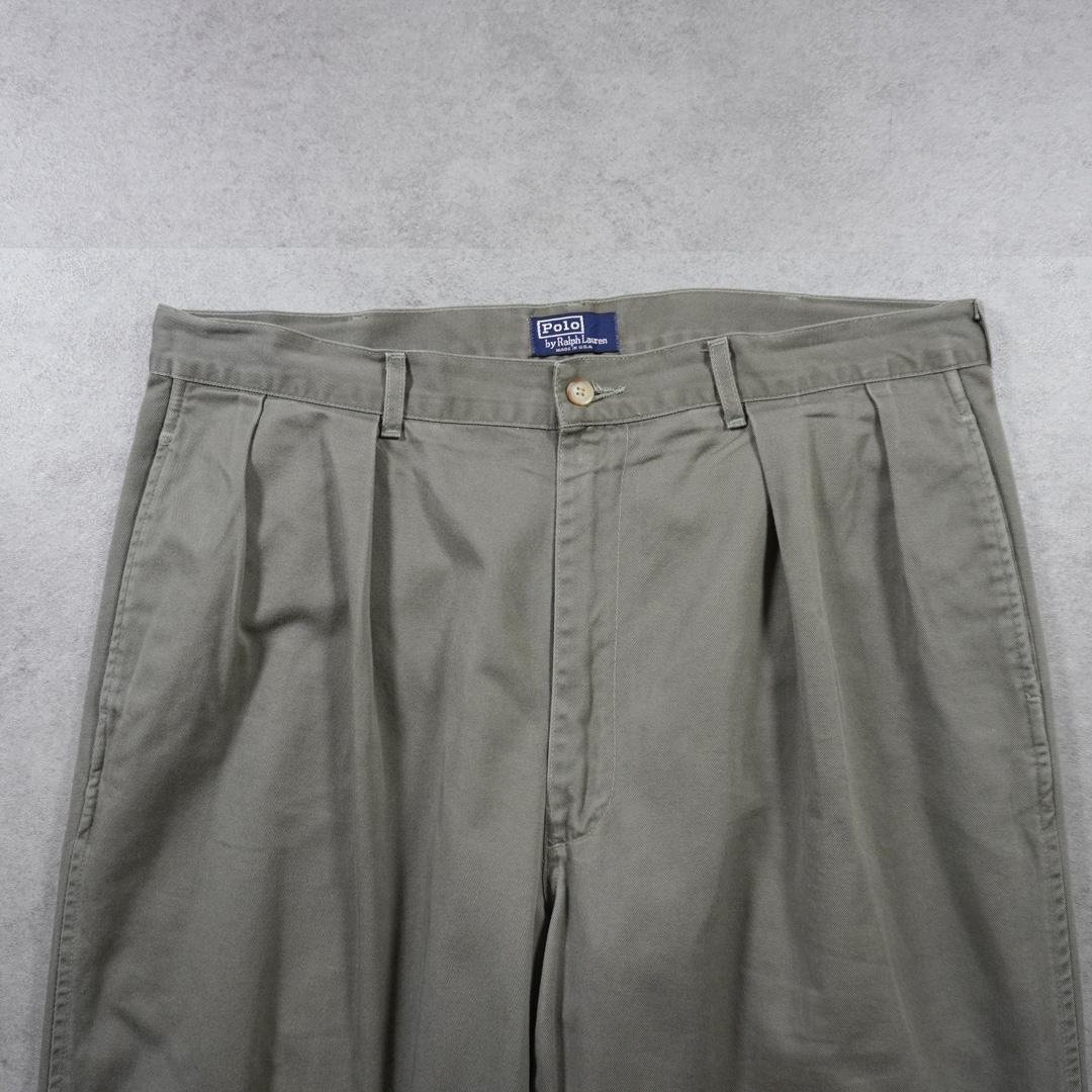 PoloRalphLauren90s初期タグUSA製ポロチノカーキ古着