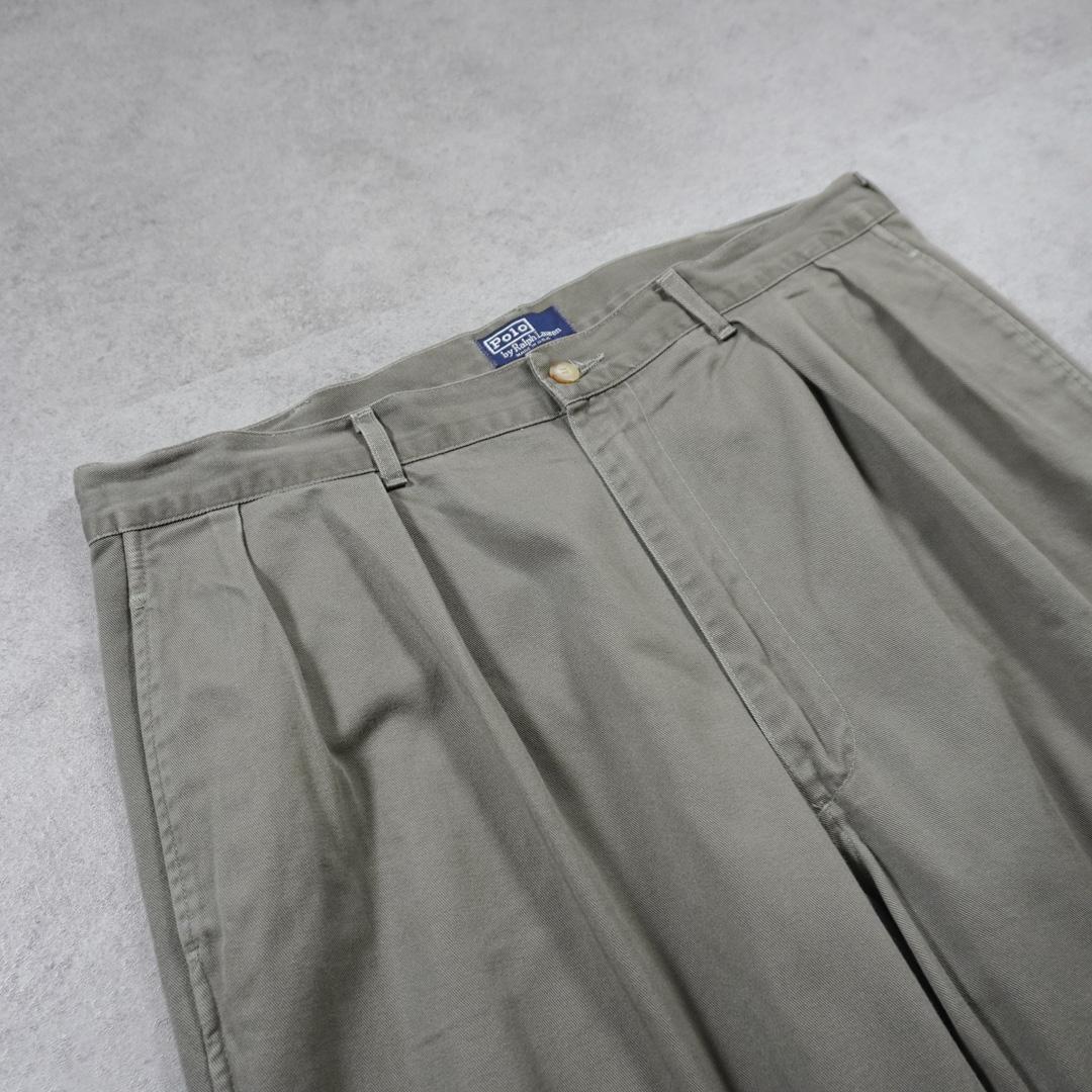PoloRalphLauren90s初期タグUSA製ポロチノカーキ古着
