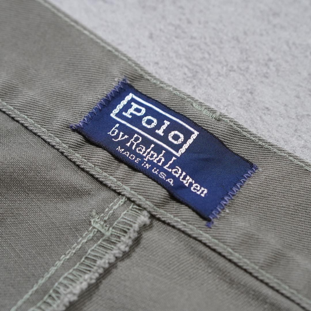 PoloRalphLauren90s初期タグUSA製ポロチノカーキ古着