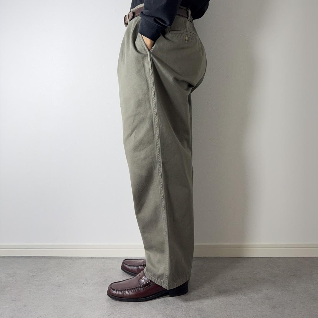 PoloRalphLauren90s初期タグUSA製ポロチノカーキ古着