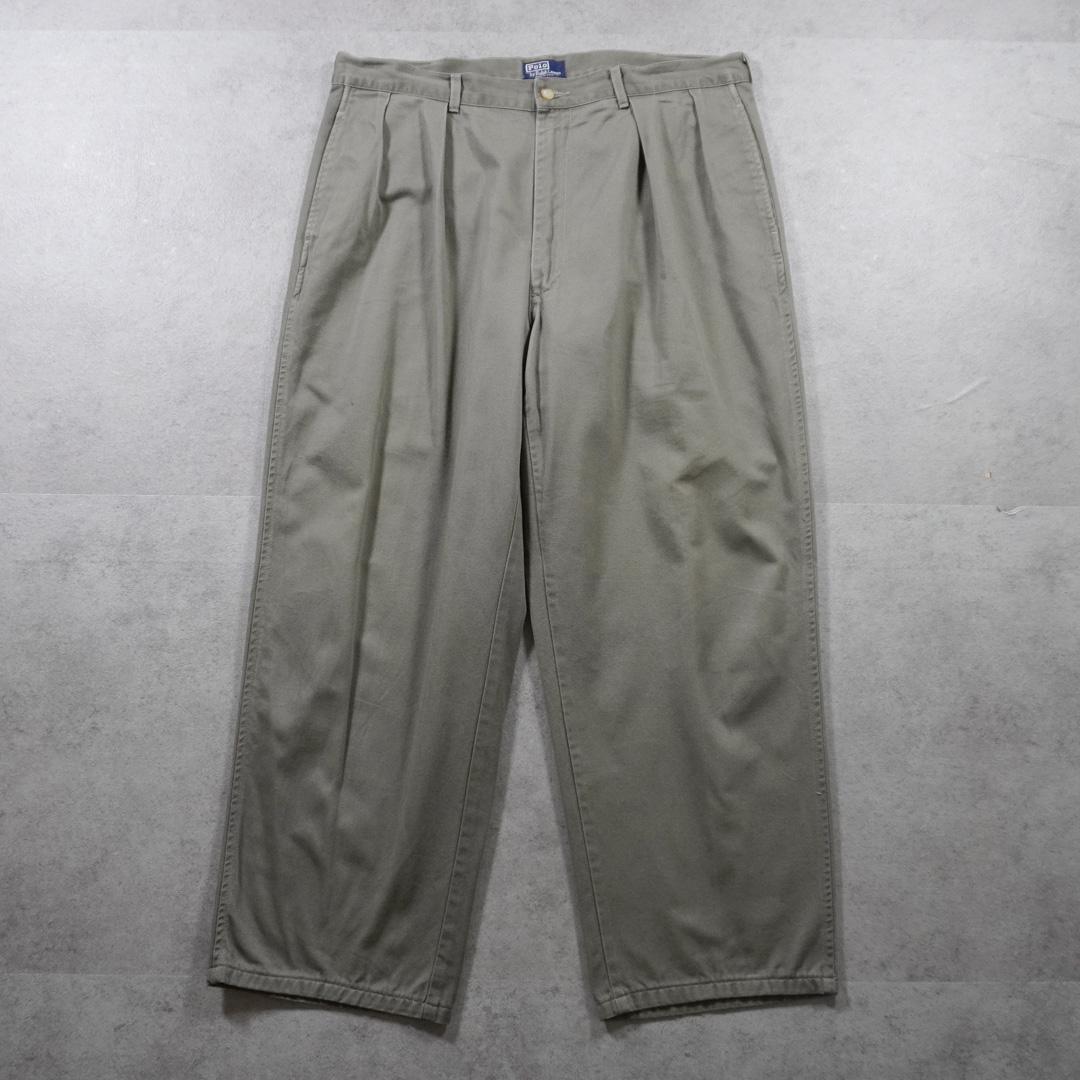 PoloRalphLauren90s初期タグUSA製ポロチノカーキ古着
